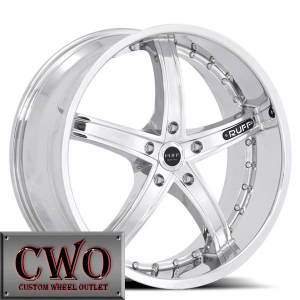 18 chrome ruff r953 wheels rims 5x120 5 lug bmw 1 3 series gto cts camro