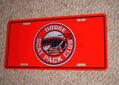 Dodge scat pack club charger dart demon nos plate red