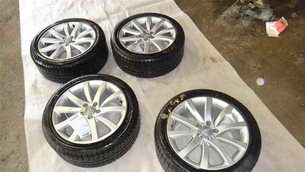 2013 audi a4 set of 4 18inch wheels and tires oem