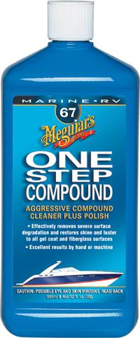Meguiars 67 boat rv 1 step rubbing compound cleaner one step
