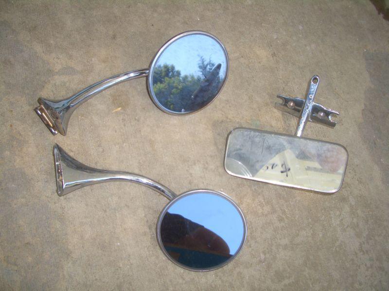 Vintage buick pontiac cadillac olds chevy mirrors all 3 are different 