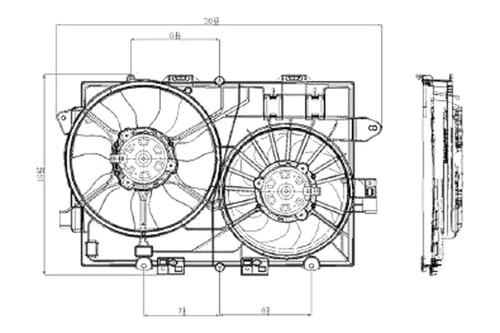 Replace gm3115204 - 2008 chevy equinox dual fan assembly suv oe style part