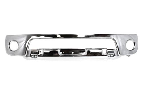 Replace ni1002138 - nissan frontier front bumper face bar w fog light holes