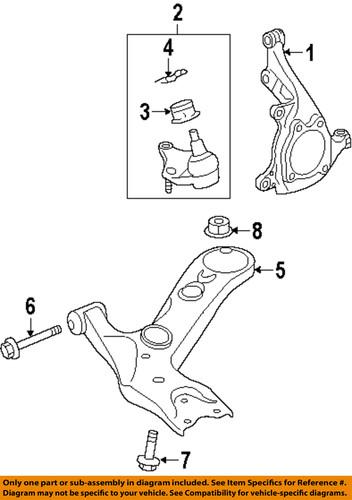 Toyota oem 4333019245 front suspension-lower ball joint