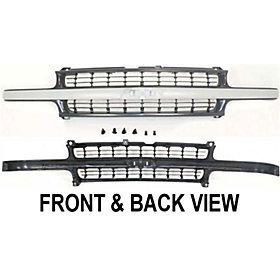 Chevy silverado pickup 99-02 / chevy tahoe 00-06 grille, painted argent