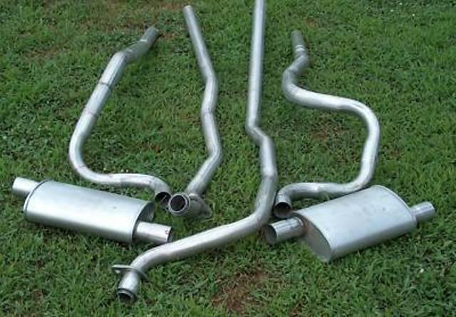 1977 & 1978 mustang 302 dual exhaust aluminzed