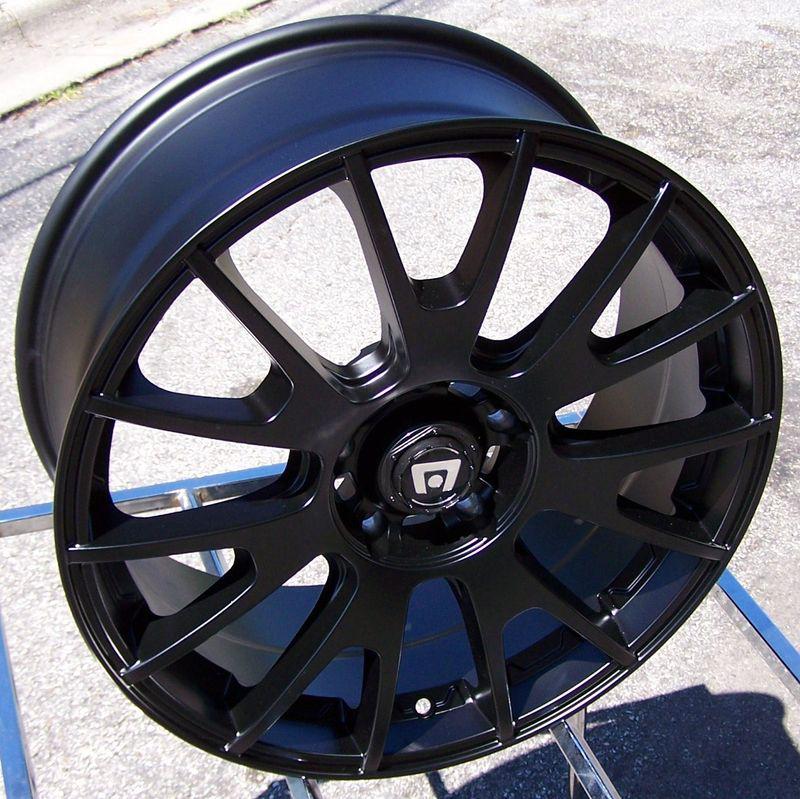 18" black wheels rims altima mustang civic tl caliber fusion nitro accord taurus