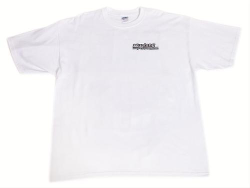 Genuine hotrod hardware t-shirt cotton white mustang classics logo men's xl ea