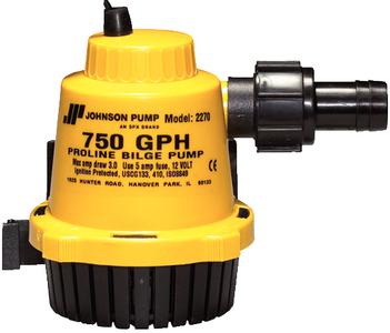 Johnson pump 22702 750 gph proline bilge pump