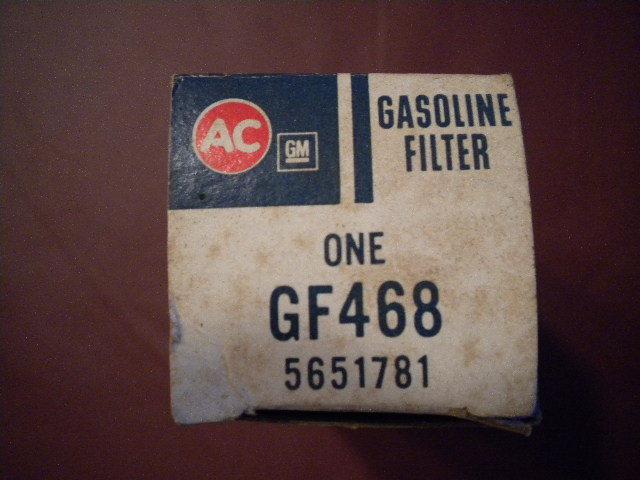 Nos ac/gm fuel filter gf468 ford/chevy/chrysler/trucks