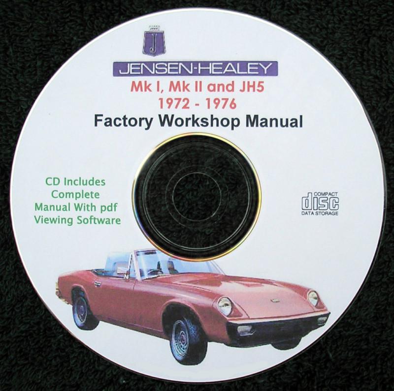 Jensen healey workshop service repair and parts manual cd 72-76