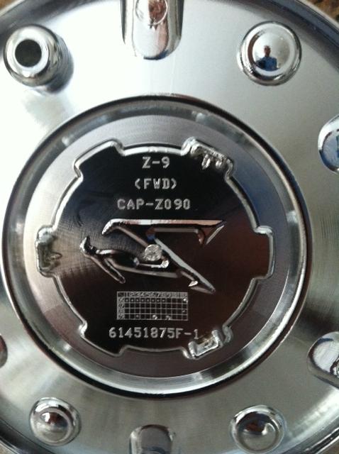 Zinik z9 z09 z090 chrome center cap fwd hubcap wheel