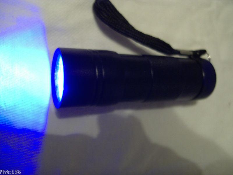 12-led ultra violet uv flashlight 390nm for oil leak uv dye detect w/batt