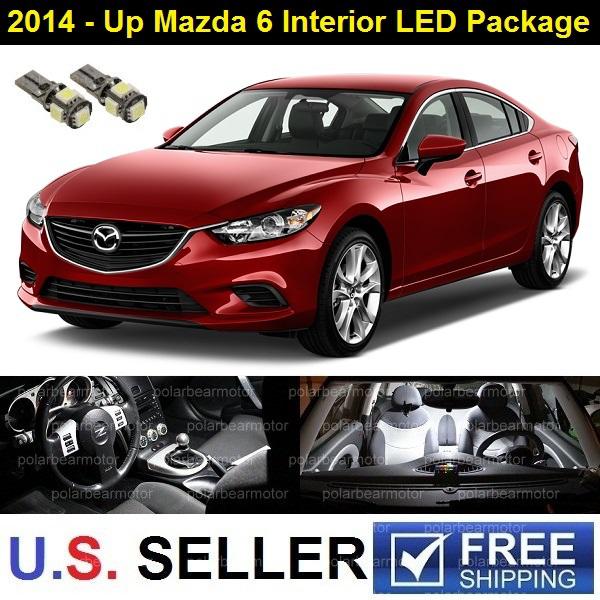 8 pieces 2014-up mazda6 mazdazspeed6 led smd lights package deal kit hid white