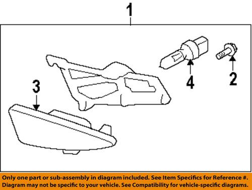 Hyundai oem 922022l010 fog light-fog lamp assembly