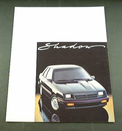 1987 87 dodge shadow brochure 4dr 2dr 