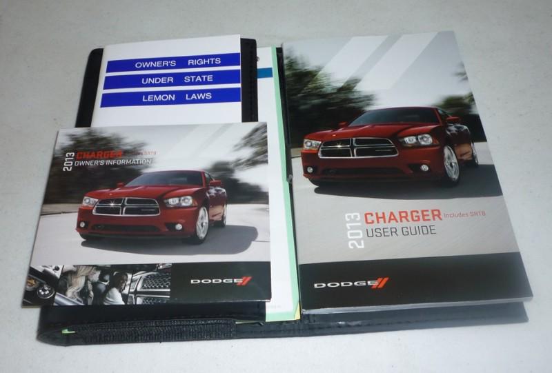 2013 dodge charger user guide owners manual set w/case 13 + srt8