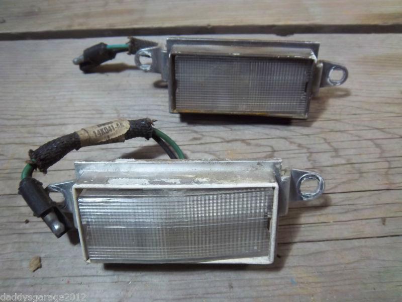 1979 lincoln. oem license plate light assemblies