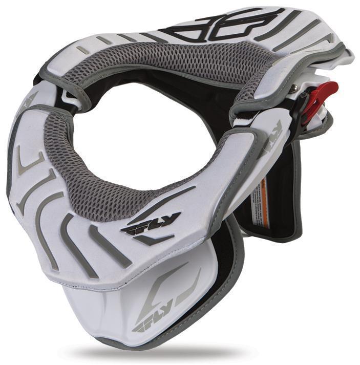 Fly racing thoracic pack for zenith neck brace - white