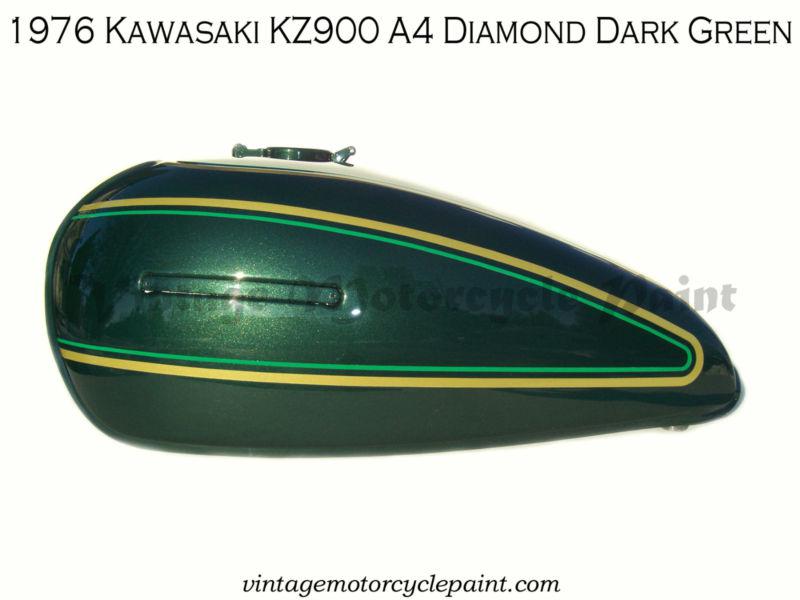 Kawasaki paint 1976 kz900 a4 diamond dark green restoration paint best color