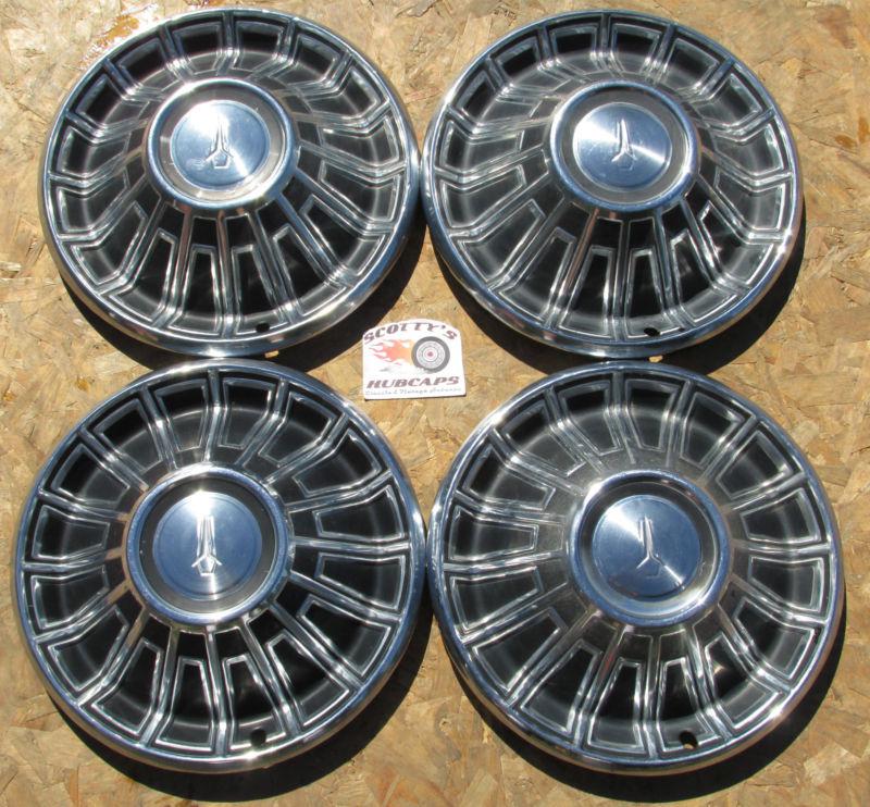 1967, 1970 plymouth barracuda, valiant 14" wheel covers, hubcaps, set of 4 