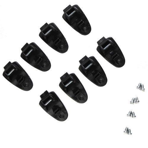 New fox racing comp 5 f3 boot buckle base set of 8 fits adult + youth boots
