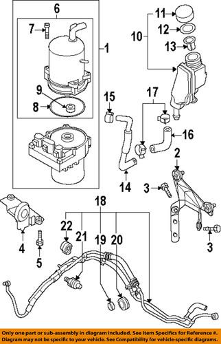 Mazda oem bbm43268zr01 power steering pump-pump assembly