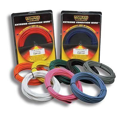 Painless wiring electrical wire extreme condition 12-gauge 50 ft. long black ea