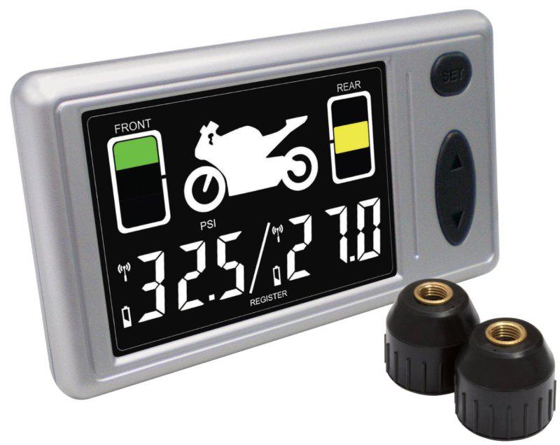 Motorcycle tire pressure monitor system air bike safe wheel ride accessories 