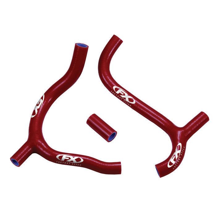 Factory effex radiator hose kit fits crf450r 13-14 red