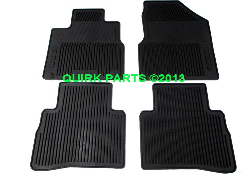 2009-2012  nissan murano all season rubber floor mats set of 4 genuine oem