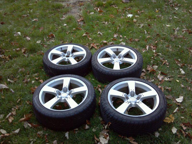 Mazda rx8 wheels + tires (fits many cars) 5x114.3 18x8 50eta 67.1mm hub