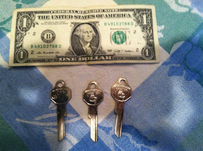 Vintage studebaker key blanks- new old stock