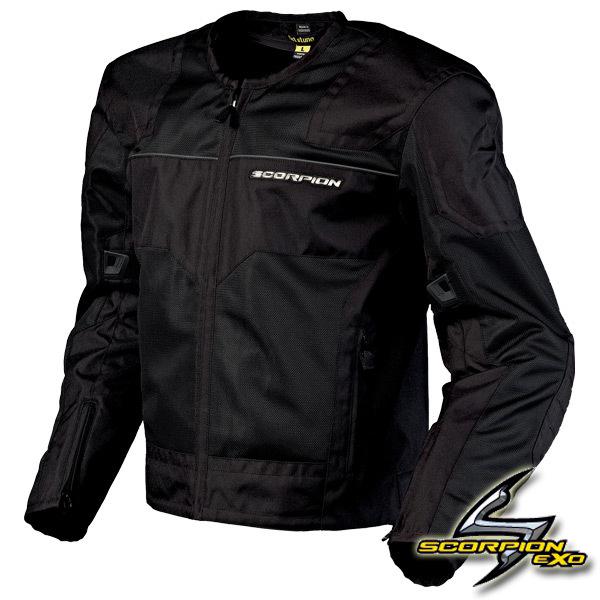Scorpion drafter mesh motorcycle jacket black 2xl xx-large