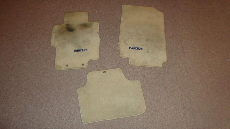 2004 - 2005 acura tsx used oem floor mats tan color poor shape