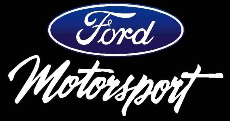 Ford motorsport / racing  stickers (2)  /  vinyl decal 4 x 7.5 