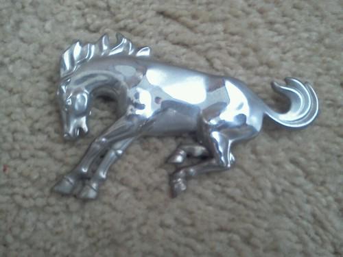 Ford mustang bronco emblem ornament " bucking horse" chrome - metal