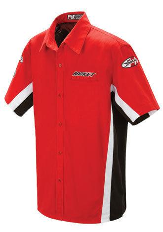 Joe rocket staff 2.0 button up red medium polo tee shirt t-shirt med md m