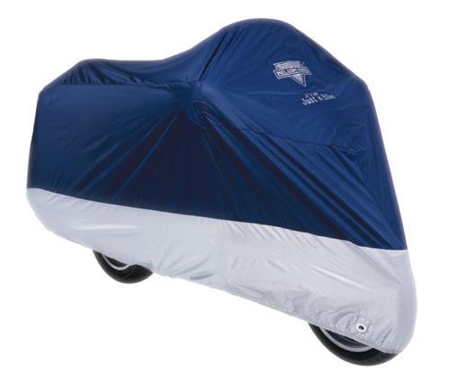 Nelson-rigg mc-902-05 navy silver motorcycle cover size xx-large