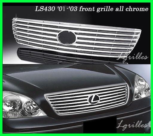 Lexus ls430 2001 2002 2003 front grill grille all chrome with high quality