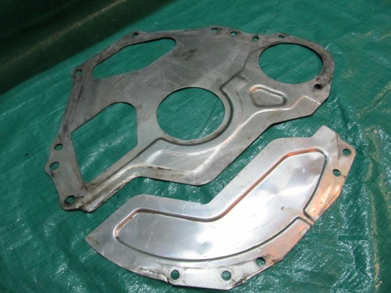 1986-1993 ford mustang sbf engine block inspection plate spacer 5.0  aod v8 302