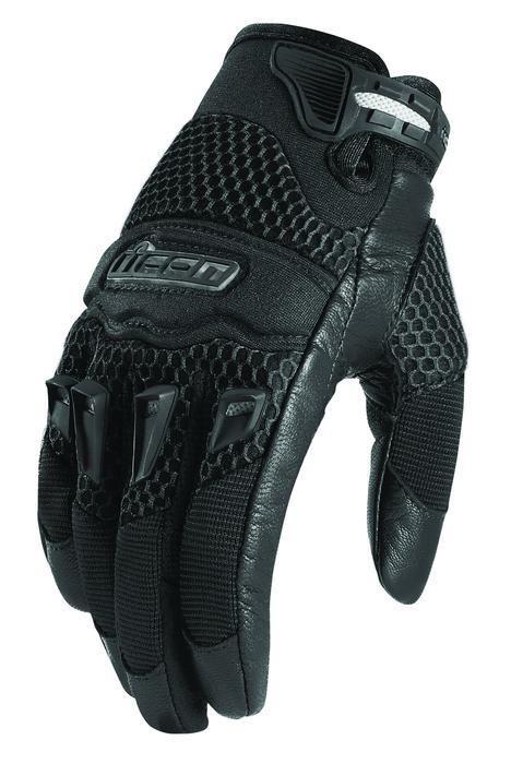 Icon twenty-niner motorcycle gloves black women's lg/large