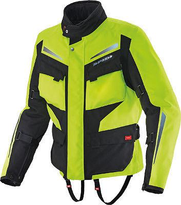 New spidi voyager h2 adult waterproof jacket, hi-viz yellow, large/lg