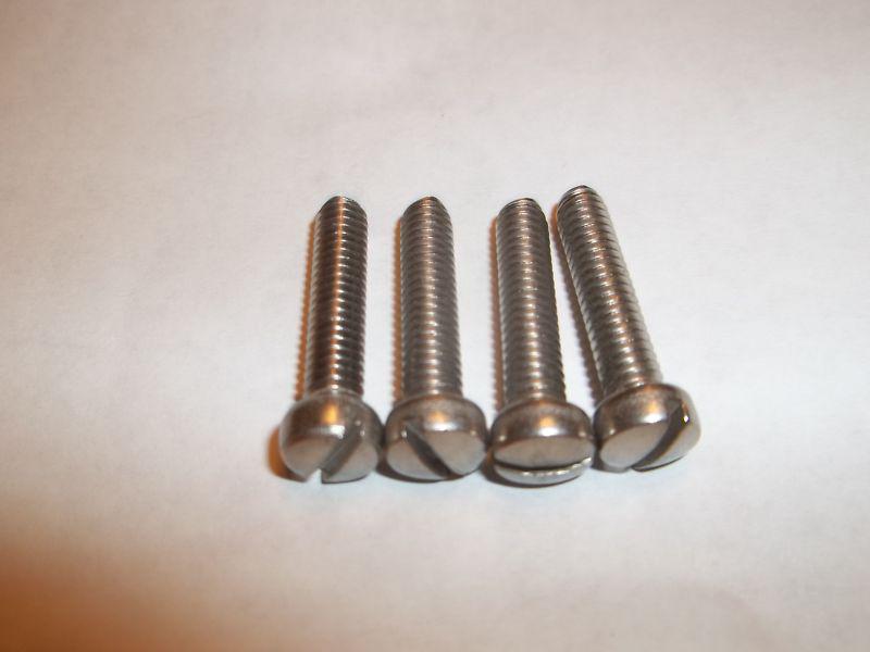 New zinc covered-stainless steel screws for ford 4 bbl's- auto lite- carburetors
