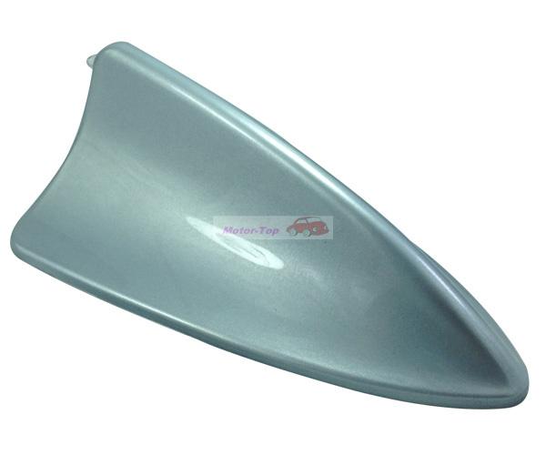 Silver car shark fin dummy decorative antenna aerials roof style for light