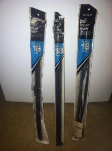 Pair of sears roebuck 18 inch windshield wipers nib w/ pair replacement blades