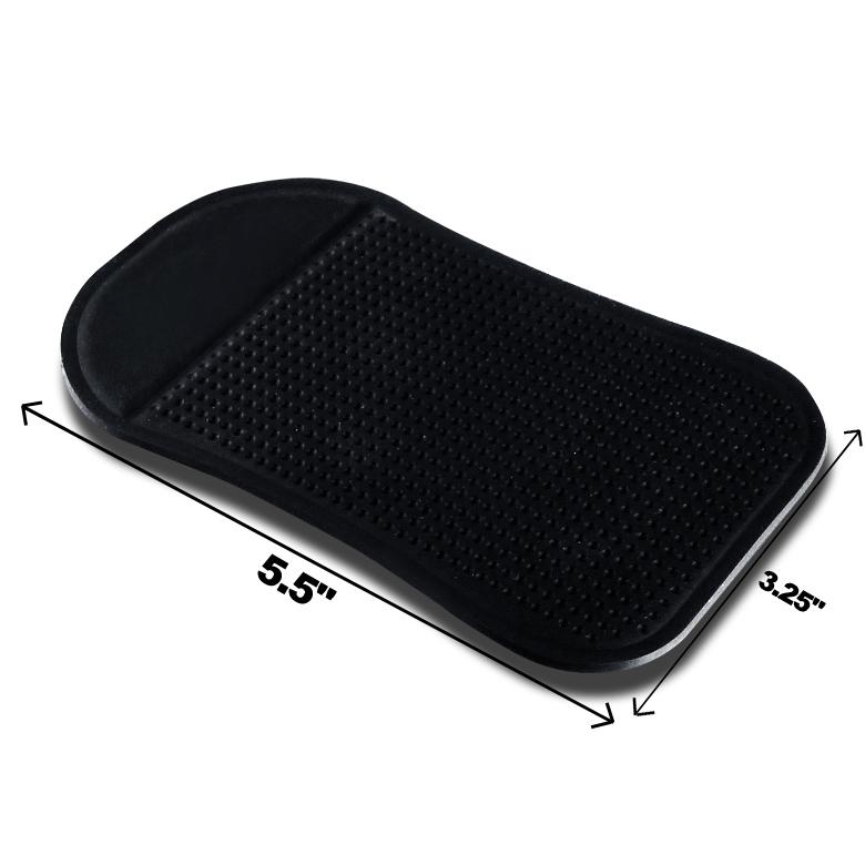 Black non slip anti skid pad car dashboard sticky mat 3.25"x5.5"