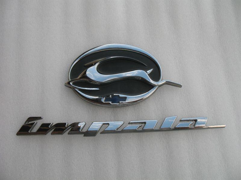 2003 chevrolet impala rear trunk chrome emblem logo badge decal sign set 03 04