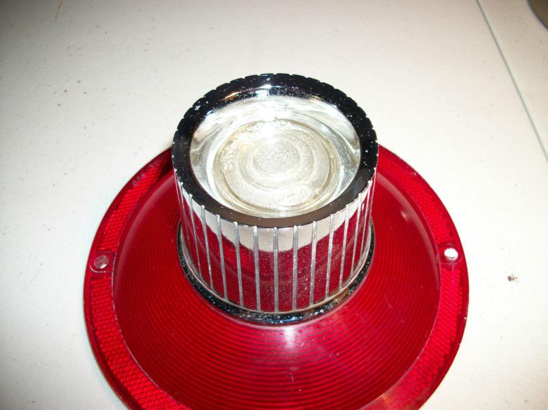 1964 pair ford galaxie tail light - with glass back up lens. one with housing.