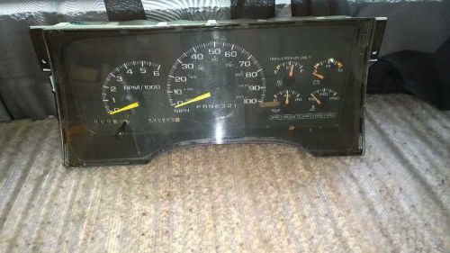 96 chevy 1500 pickup speedometer cluster gasoline 8-350 5.7l at 233,986 miles